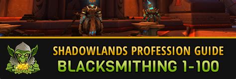 Shadowlands Blacksmith Recipes