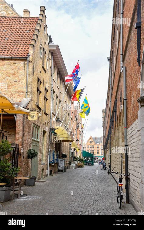 shadowy streets Bruges