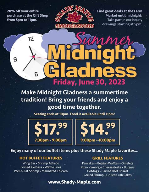 shady maple midnight gladness