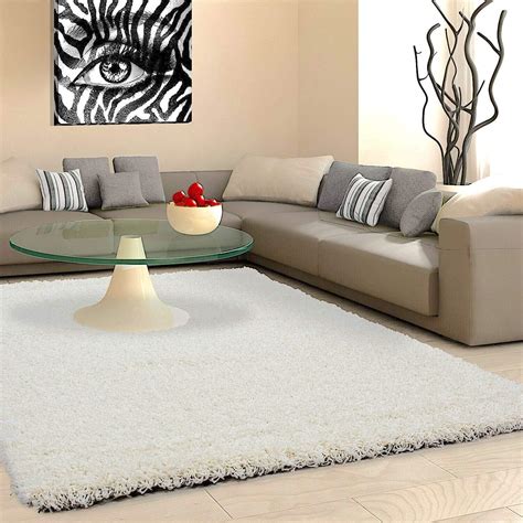 Cosy Shaggy Rug Small Large Thick 4.5cm Plain Living Room Rug Non Shed