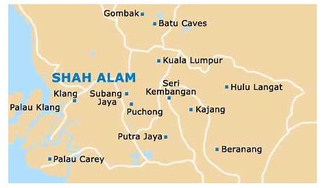 Shah Alam Selangor Map, HD Png Download - kindpng