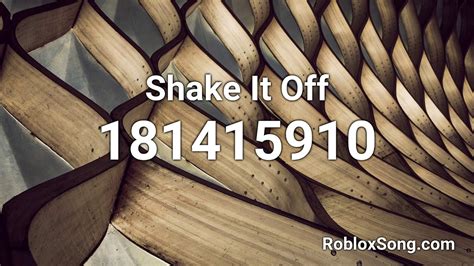 shake it off roblox id code