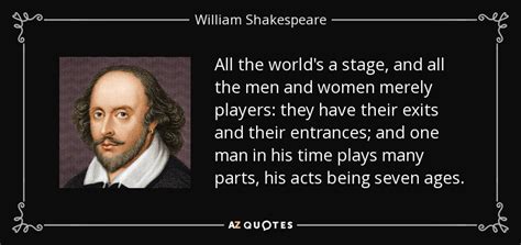 shakespeare actors on a stage quote