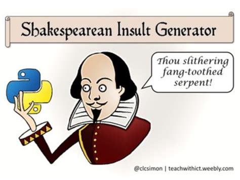 shakespeare insult generator python