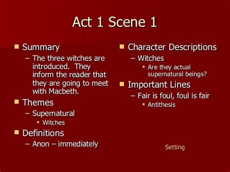 shakespeare macbeth act 1 summary