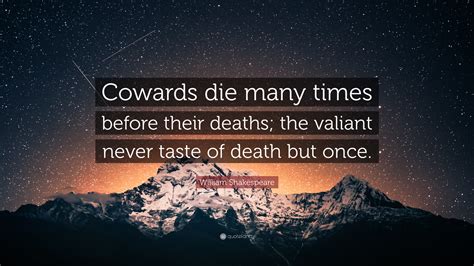 shakespeare quotes cowards die many times