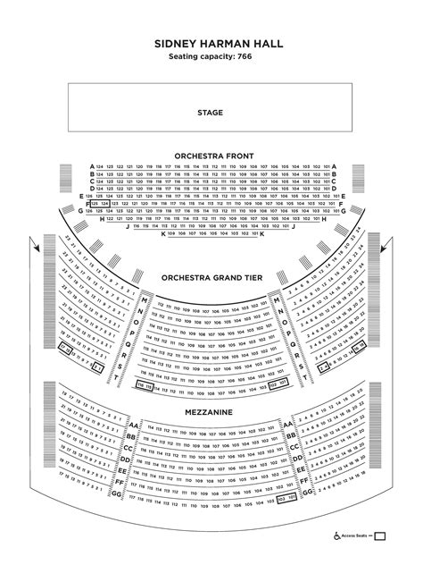 shakespeare theater dc seating chart