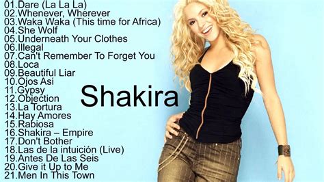 shakira songs list youtube