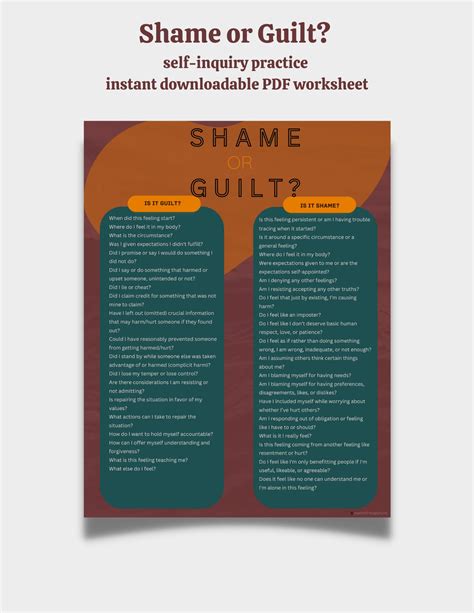 shame and guilt workbook pdf