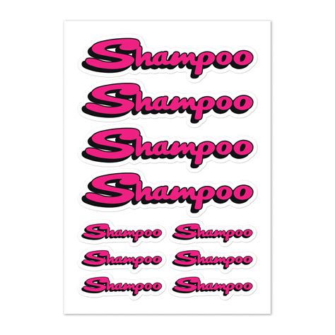 Shampoo Sticker Logo