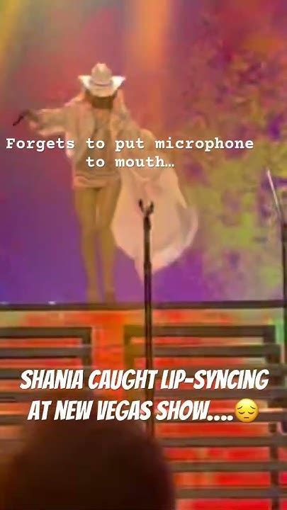 Shania Twain Lip Syncing