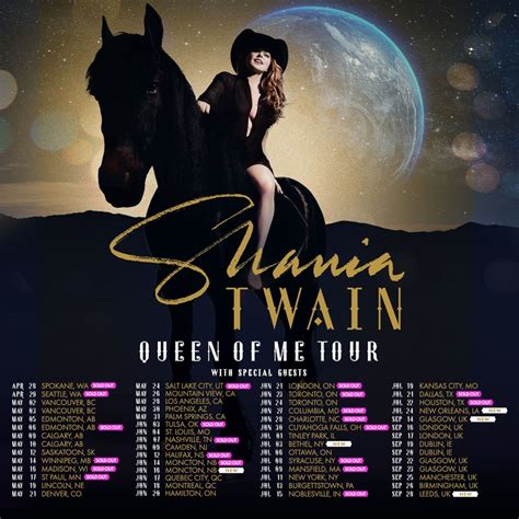 shania twain tour tickets