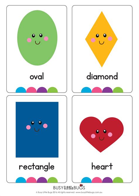 Shape Flash Cards Free
