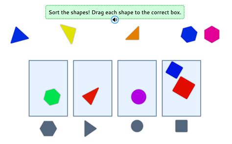 Shape Sort Interactive Game