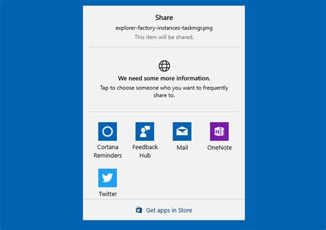 Share Button Windows 10
