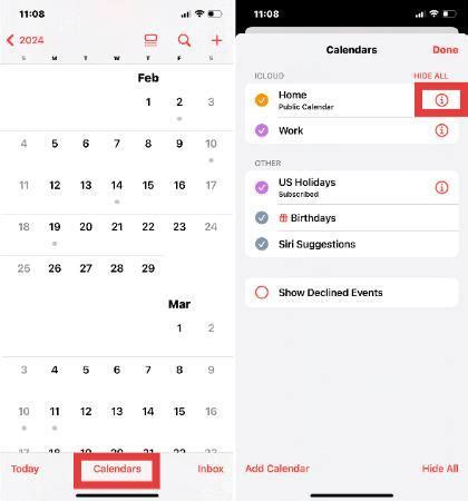Share Calendar Ios