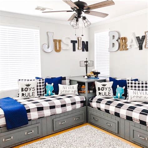 20+ Creative Big Boy Bedrooms Toddler Sports Theme Ideas Boys shared