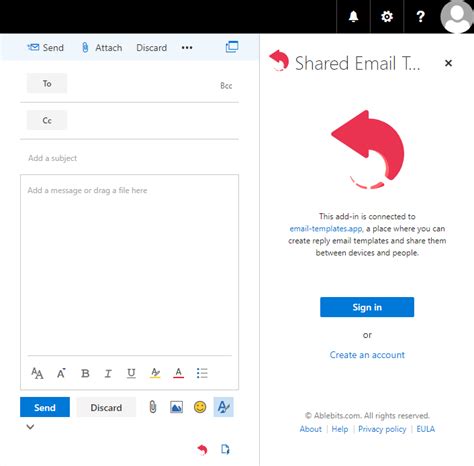 shared email templates in outlook
