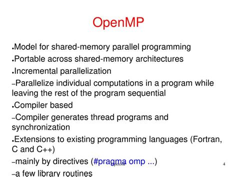 shared memory parallel programming with openmp