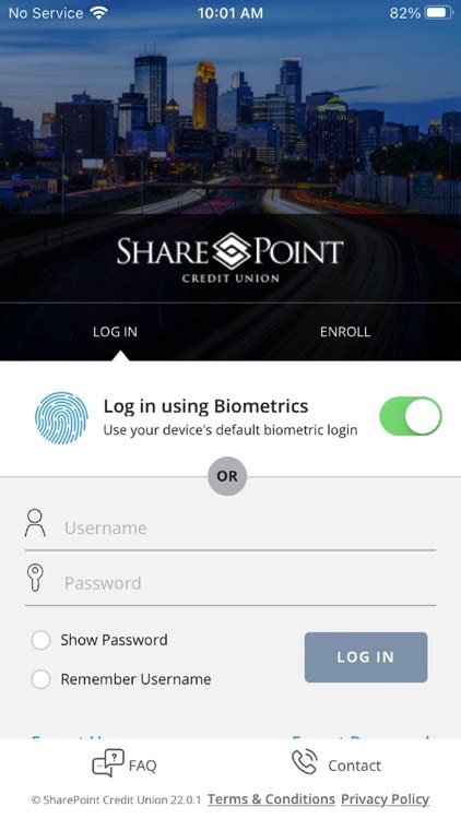 sharepoint credit union login