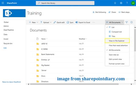 Sharepoint Folder Shortcut In File Explorer