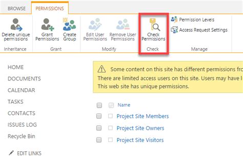 sharepoint how to see who has access