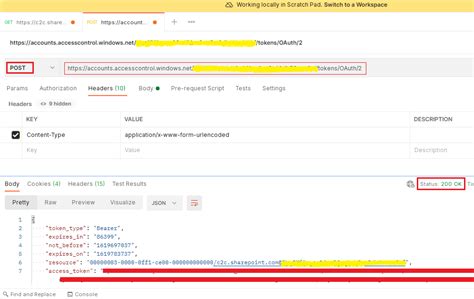 sharepoint rest api access token postman