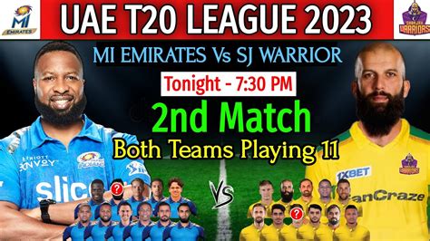 sharjah warriors vs mi emirates matches