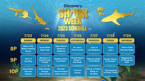 shark week schedule 2023