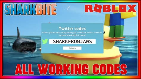 sharkbite codes roblox