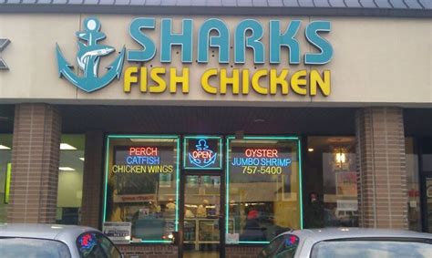 sharks, fish, and chicken near me