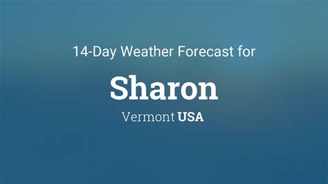 Sharon Vt Weather