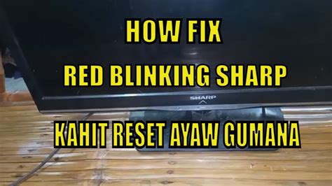 Sharp Aquos Remote Blinking Red Light