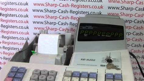 Sharp Cash Register Error Code E02