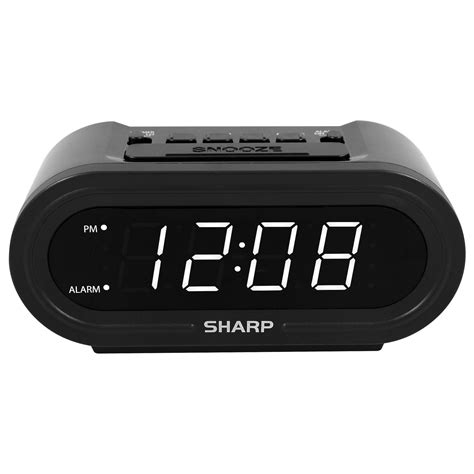 Sharp Digital Alarm Clock With Accuset