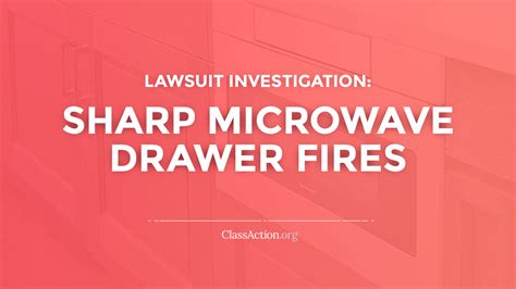 Sharp Microwave Drawer Lawsuit