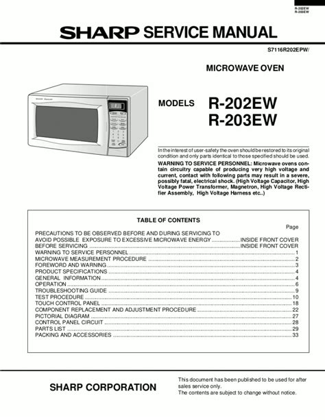 Sharp Microwave Troubleshooting
