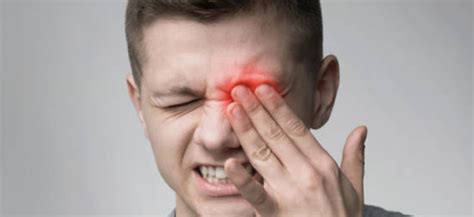 sharp pain in left eye socket