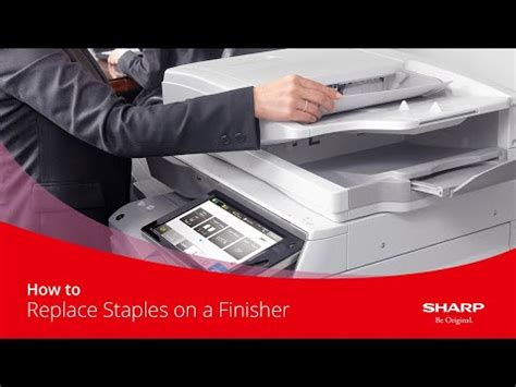 Sharp Printer Close The Finisher Front Cover
