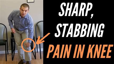 sharp stabbing pain in knee when kneeling