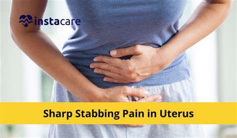 sharp stabbing pain in uterus