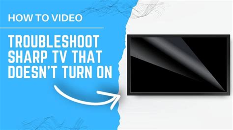 Sharp Tv Troubleshoot