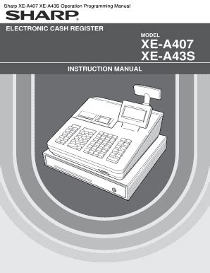 Sharp Xe A407 Printable Keyboard Template