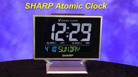 SHARP Atomic Clock Never Needs Setting! Easy to Read Numbers Indo
