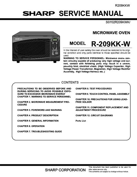 Sharp Carousel Microwave (Model R209KK) Comas Montgomery Realty