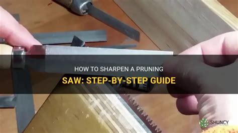 Sharpening A Pruning Saw Blade