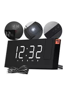 Sharper Image Alarm Clock Projector Clock, Alarm clock, Alarm