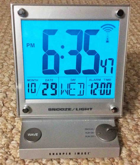 Sharper Image Digital Square Traditional Clock with Alarm in the Clocks