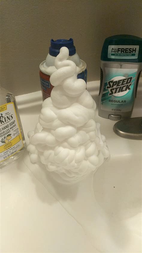 Shaving Cream Exploded
