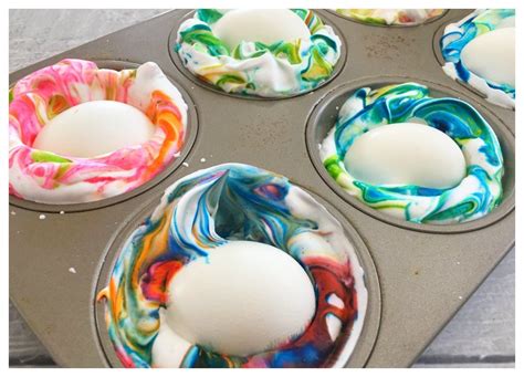 Shaving Foam Easter Egg Craft